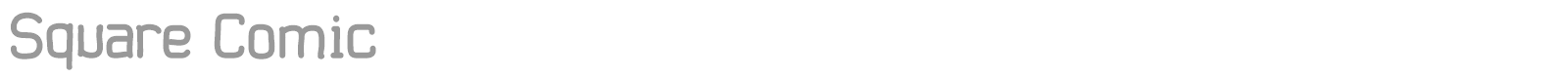 Square Comic font preview